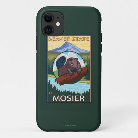 Biber u. Mt.-Haube - Mosier, Oregon Case-Mate iPhone Hülle (Rückseite)