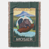 Biber u. Mt.-Haube - Mosier, Oregon Decke (Vorderseite Vertikal)