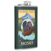 Biber u. Mt.-Haube - Mosier, Oregon Flachmann (Rechts)