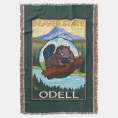 Biber u. Mt.-Haube - Odell, Oregon Decke (Vorderseite Vertikal)