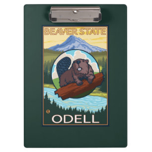 Biber u. Mt.-Haube - Odell, Oregon Klemmbrett