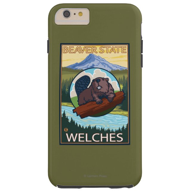 Biber u. Mt.-Haube - Welches, Oregon Case-Mate iPhone Hülle (Rückseite)
