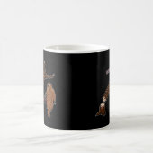 Biber und fallende Bäume Kaffeetasse (Mittel)
