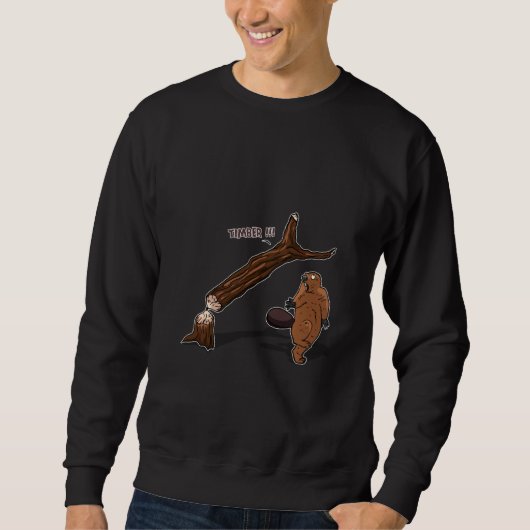 Biber- und Laubbäume Sweatshirt (Vorderseite)