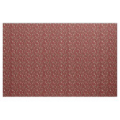 Biber und Seerosen auf dunklem Rot Stoff (Yard (91,4 cm))