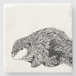 Biber-Untersetzer Steinuntersetzer