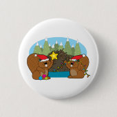 Biber-Weihnachten Button (Vorderseite)