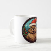 Biber Weihnachten Kaffeetasse (Vorderseite Links)