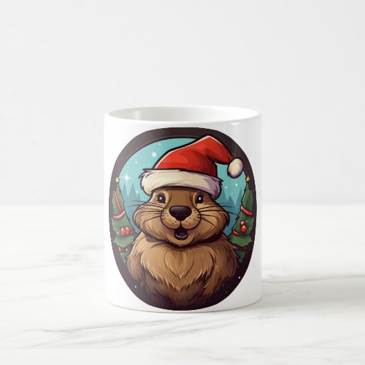 Biber Weihnachten Kaffeetasse (Mittel)