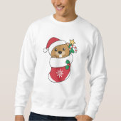 Biber Weihnachtsschnee Wintertiere Biber Sweatshirt (Vorderseite)