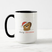 Biber Weihnachtsschnee Wintertiere Biber Tasse (Links)