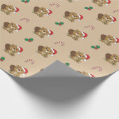 Biber Weihnachtstiere Beaver Wrapping Paper Geschenkpapier (Ecke)