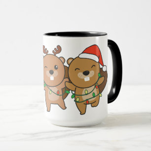 Biber Weihnachtstiere Niedliche Biber-Tasse Tasse