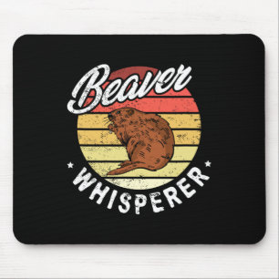 Biber Whisperer Biber Jäger Mousepad