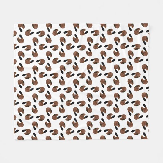 Biber-Wurf-Decke Fleecedecke (Vorderseite (Horizontal))