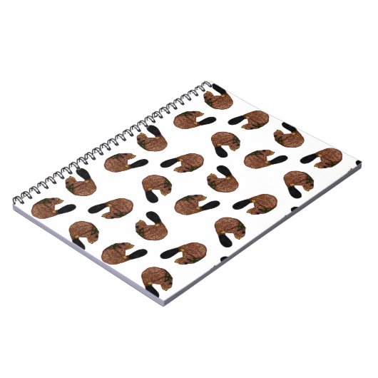 Biber-Wurf-Notizbuch Notizblock (Linke Seite)