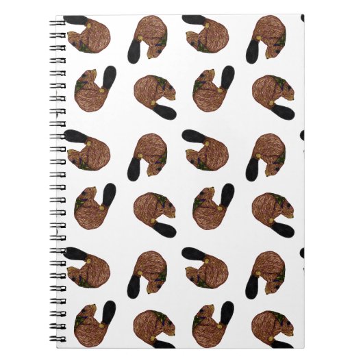 Biber-Wurf-Notizbuch Notizblock (Vorderseite)