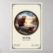 Biber Zoologie Serie Poster (Vorne)