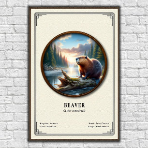 Biber-Zoologie-Serie Poster