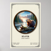 Biber-Zoologie-Serie Poster (Vorne)
