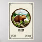 Biber Zoologie Serie Poster (Vorne)