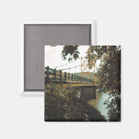 Biberbrücke in Eureka-Quellen Magnet (Vorderseite/Rückseite)