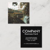 Biberbrücke in Eureka-Quellen Quadratische Visitenkarte (Vorne/Hinten)