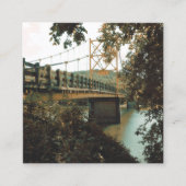 Biberbrücke in Eureka-Quellen Quadratische Visitenkarte (Vorderseite)