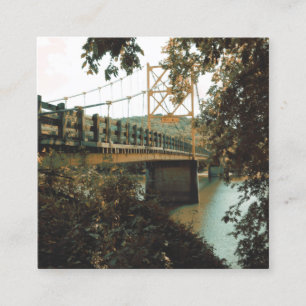 Biberbrücke in Eureka-Quellen Quadratische Visitenkarte