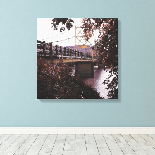 Biberbrücke Leinwanddruck (Insitu (Holzboden))