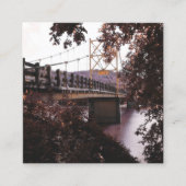 Biberbrücke Quadratische Visitenkarte (Vorderseite)