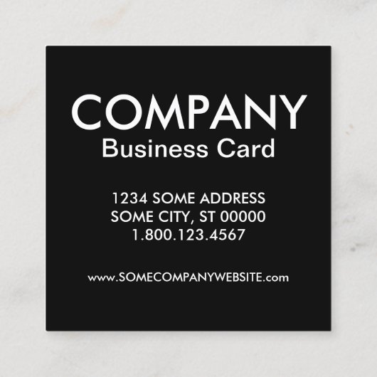 Biberbrücke Quadratische Visitenkarte (Rückseite)