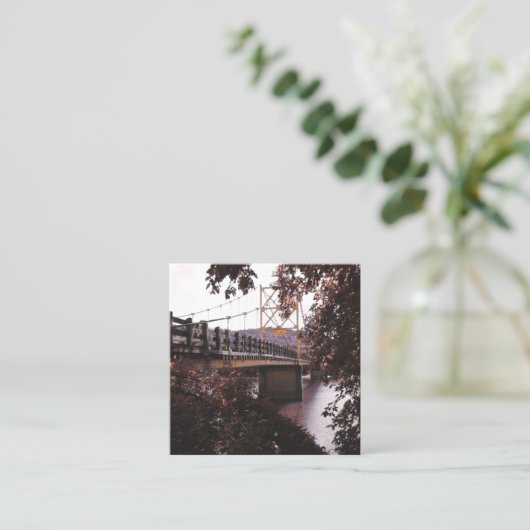 Biberbrücke Quadratische Visitenkarte (Stehend Vorderseite)