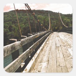 Biberbrücke Quadratischer Aufkleber