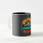 Bibercreme Zweifarbige Tasse (Vorderseite Links)