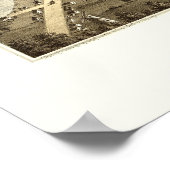 Biberdamm, WI Panoramablick - 1867 Poster (Ecke)