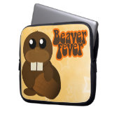Biberfieber Laptopschutzhülle (Vorderseite Links)