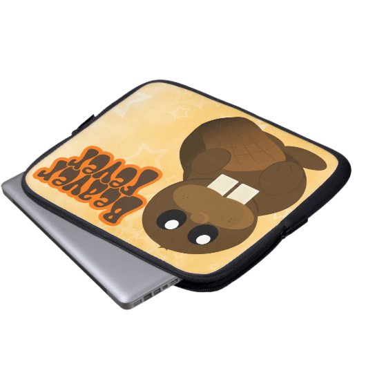 Biberfieber Laptopschutzhülle (Vorne Knopf)