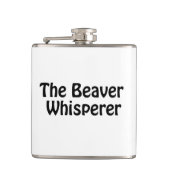 Biberflüsterer Flachmann (Vorderseite)