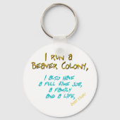 Biberführer Türkis Schlüsselanhänger (Vorderseite)