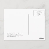 Biberkunst Original-Malerei leicht abgedroschener Postkarte (Rückseite)