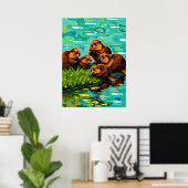 BiberSquad-Ansammlung an der Riverside Poster (Heimbüro)