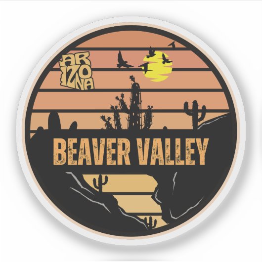 Bibertal, Arizona Aufkleber (Vorderseite)