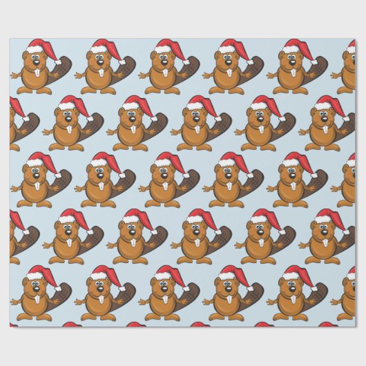 BiberweihnachtsPackpapier Geschenkpapier (Flach)