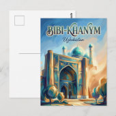 Bibi-Chanum-Moschee Usbekistan Postkarte (Vorne/Hinten)