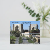 Bibi Khanym Moschee in Samarkand in Usbekistan Postkarte (Stehend Vorderseite)