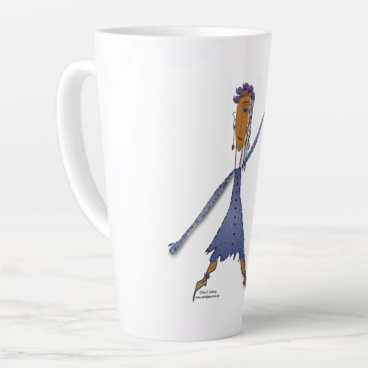 'Bibi' - Niemals die Latte-Tasse verlieren Milchtasse (Linke Ecke)