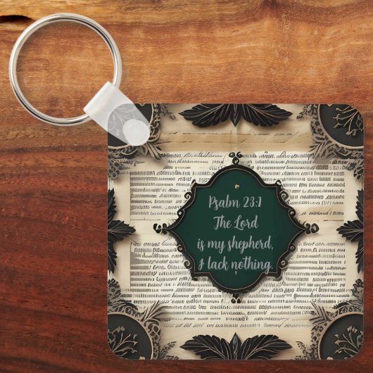 Bibile Psalm 23, gift Schlüsselanhänger (Vorderseite)