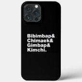 Bibimbap & Chimaek & Gimbap & Kimchi. Koreanische Case-Mate iPhone Hülle (Rückseite)