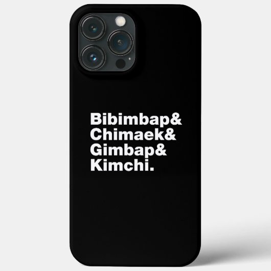 Bibimbap & Chimaek & Gimbap & Kimchi. Koreanische Case-Mate iPhone Hülle (Rückseite)
